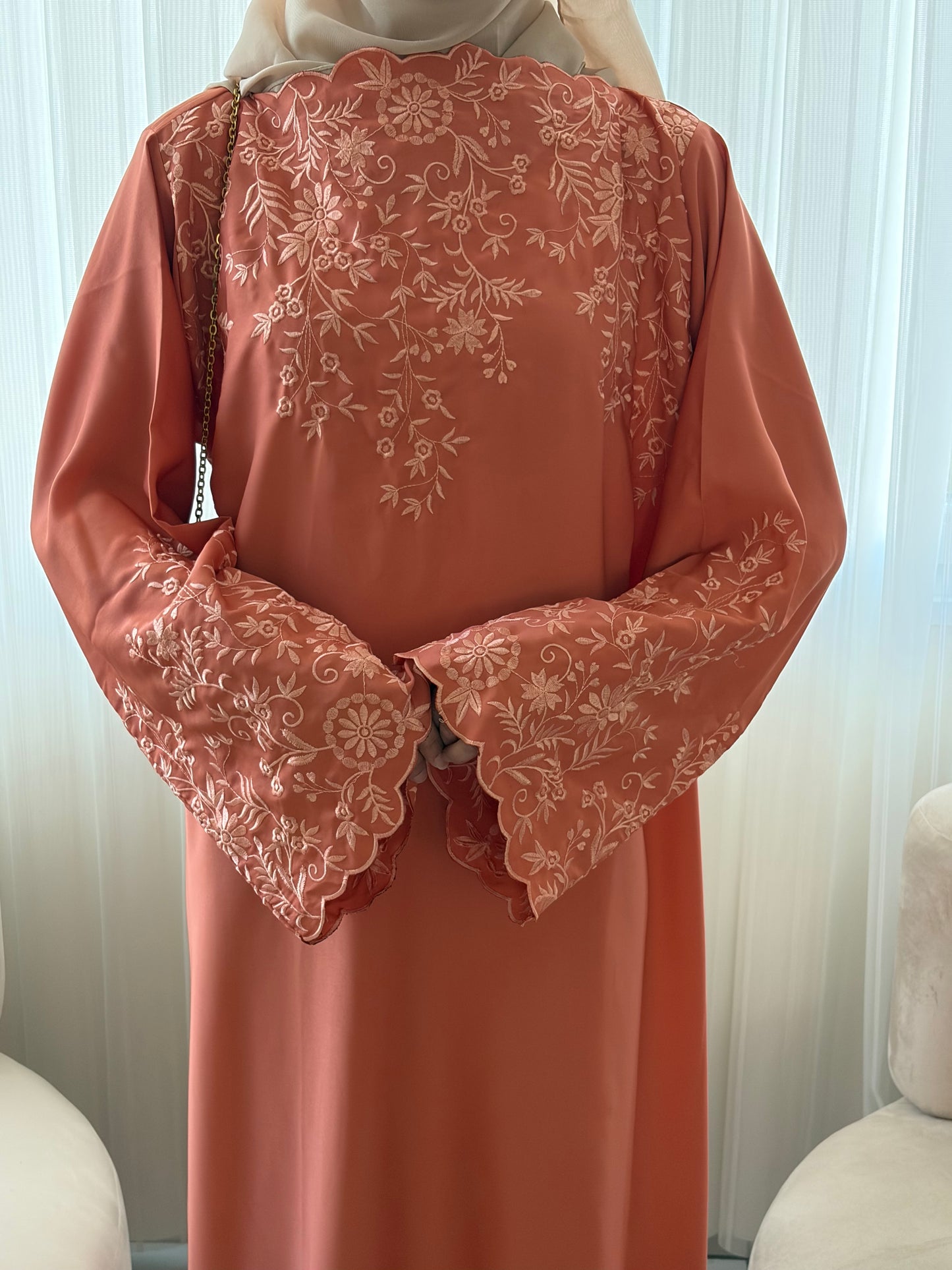 Abaya Zahra - Orange