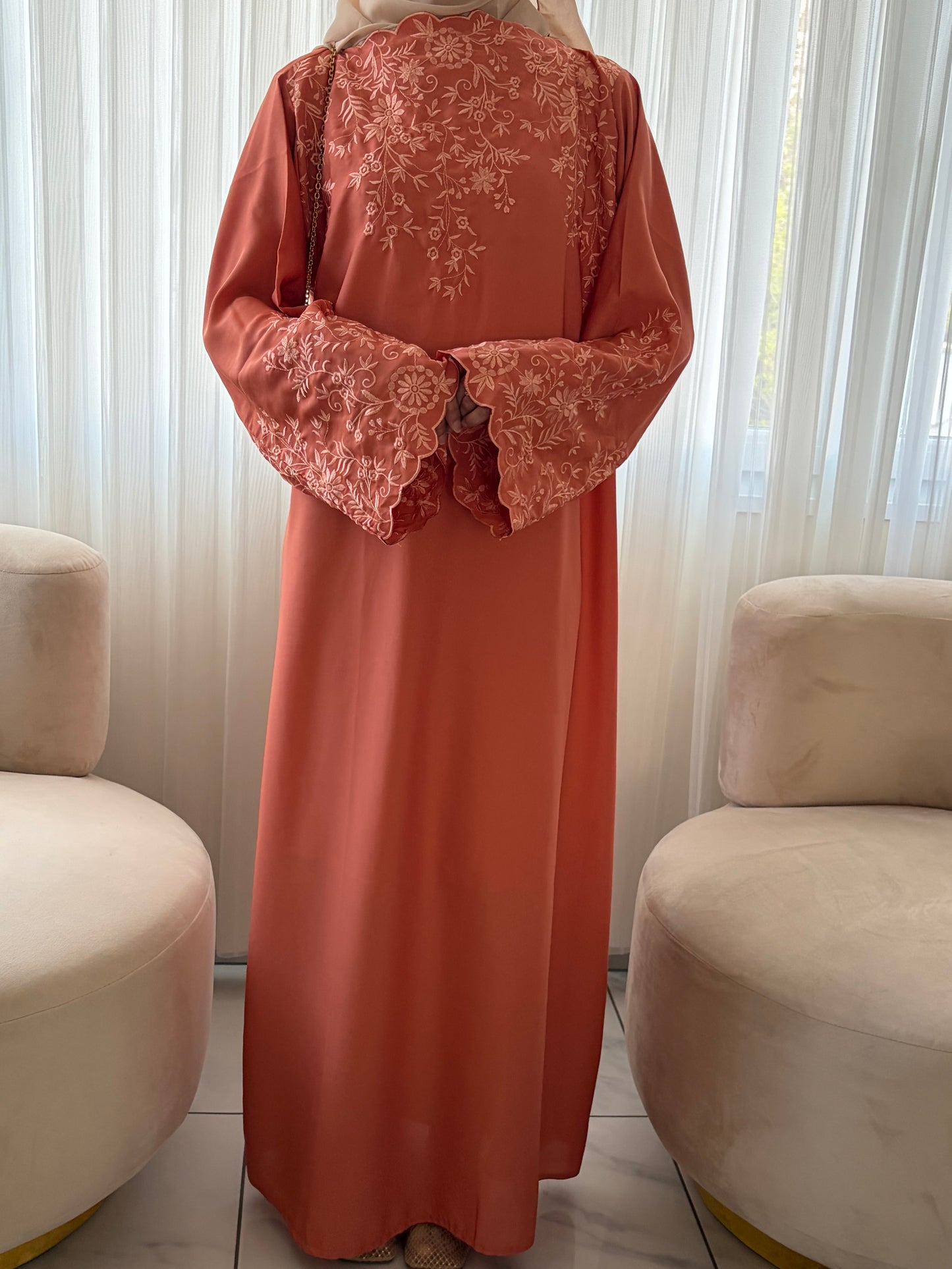 Abaya Zahra - Orange