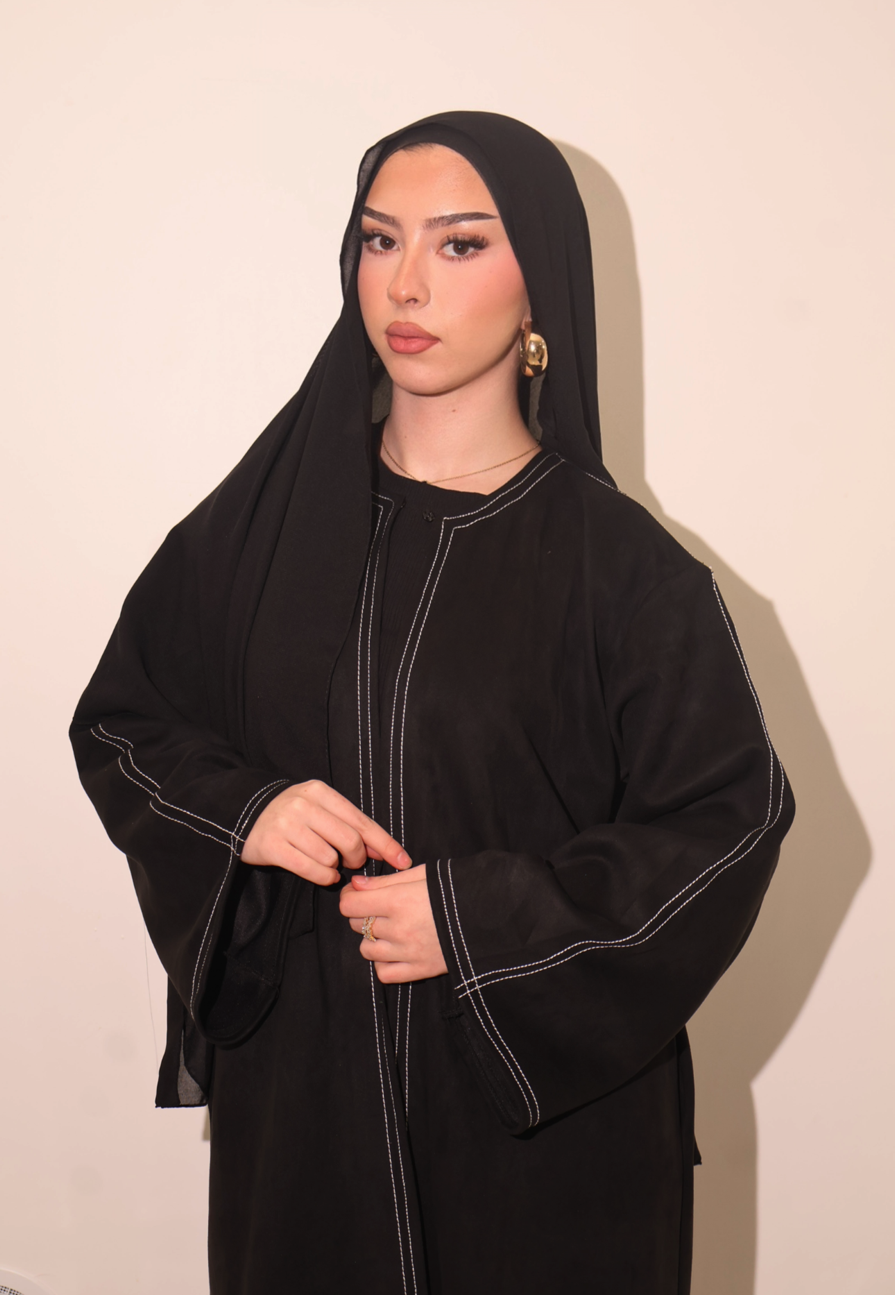 Kimono suédine noir