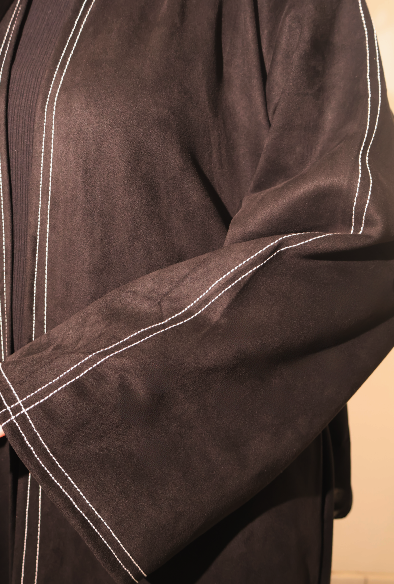 Kimono suédine noir