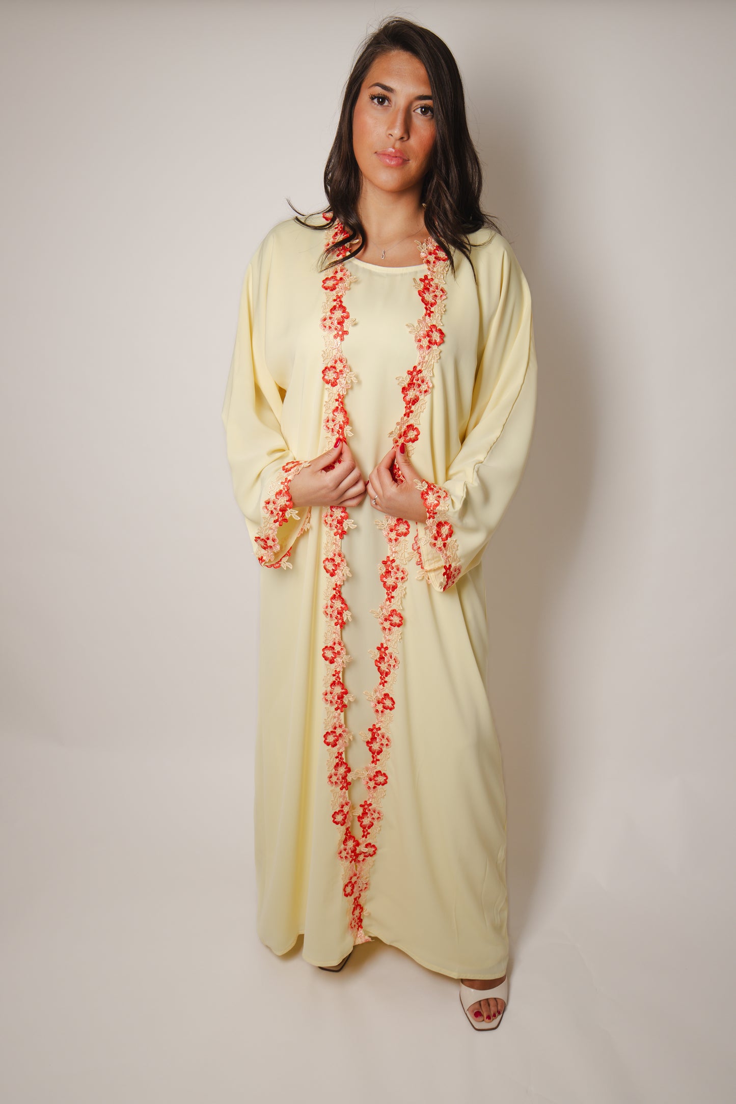 Abaya Dahlia - Jaune