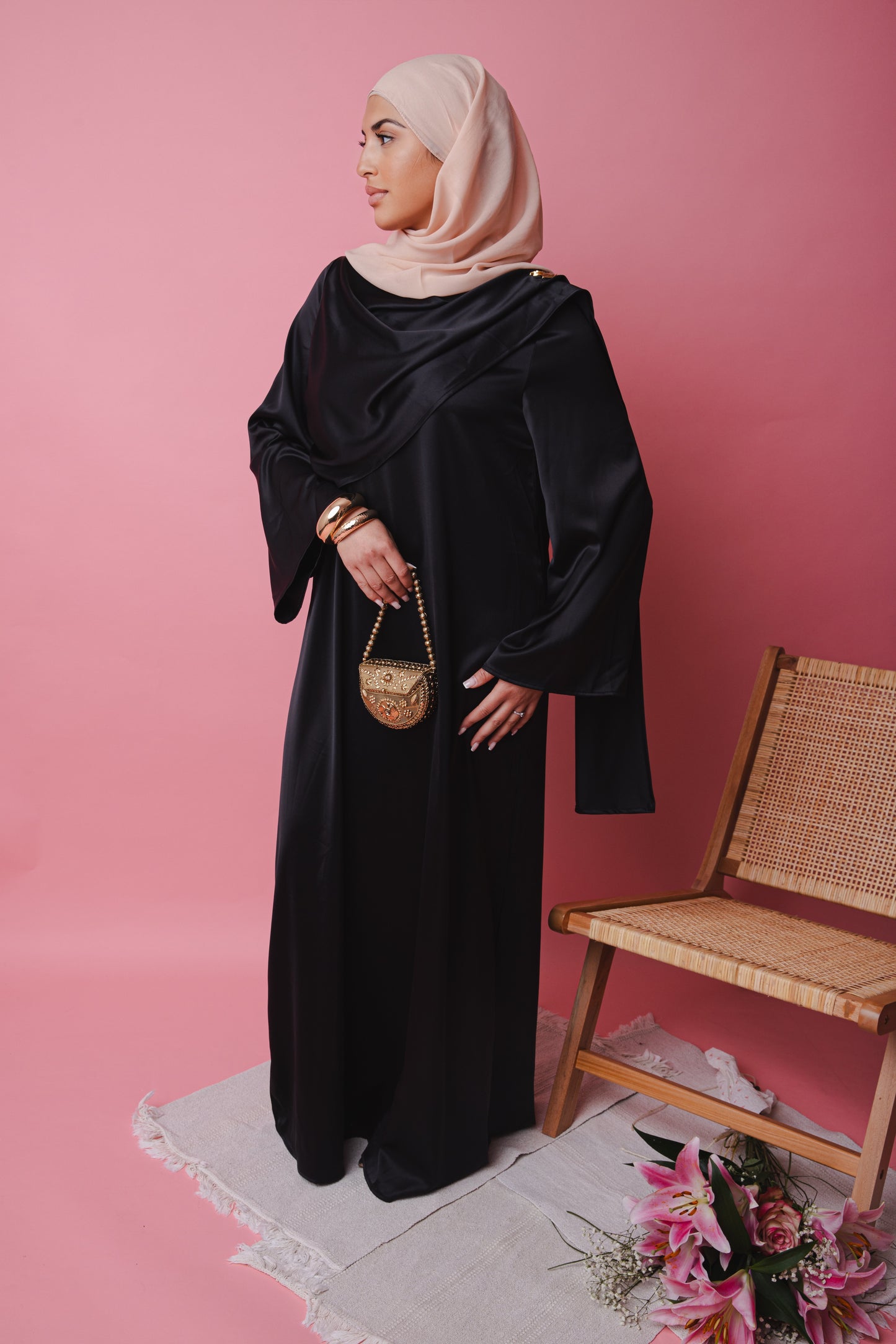 Abbaya cape ZAYNA - noire