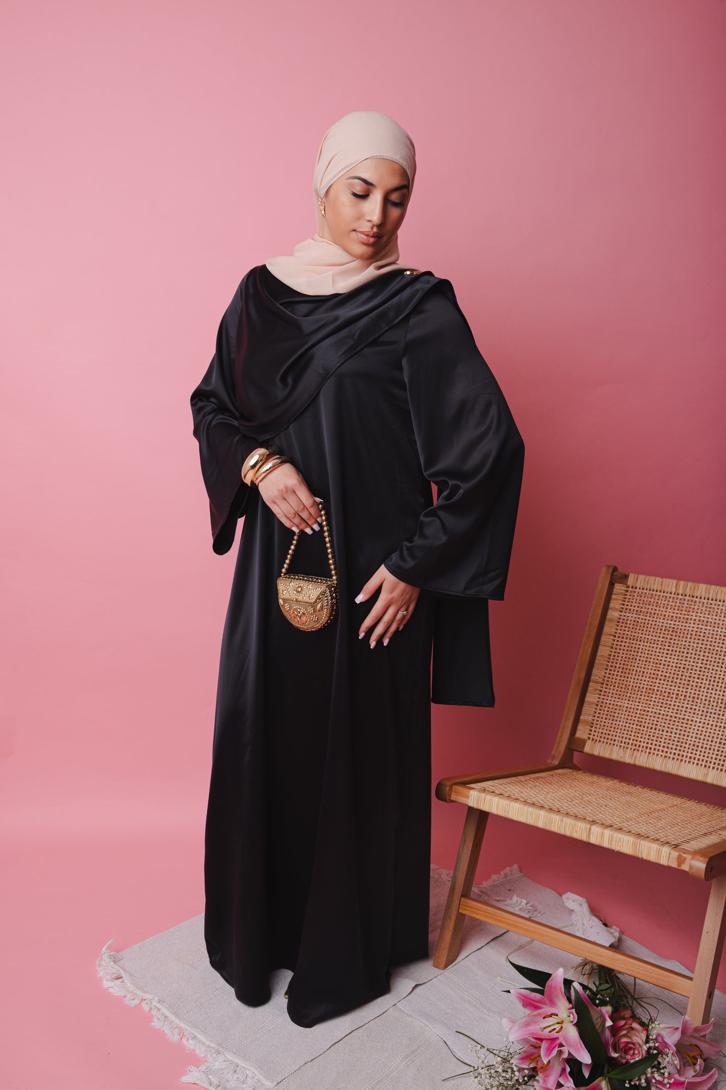 Abbaya cape ZAYNA - noire